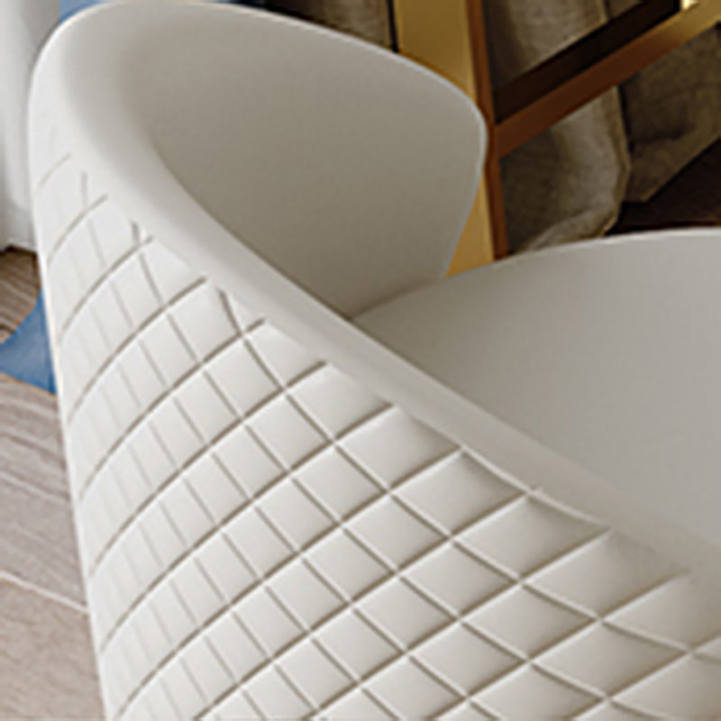 Beige Dressing Table Set with Storage Drawers Stone Top Make-up Vanity