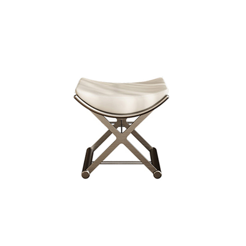 Luxurious Metal Make-up Vanity 2 Storage Drawers Vanity Table Set