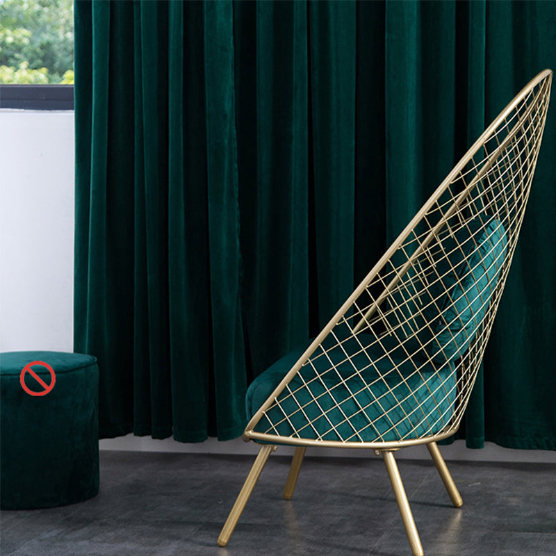 Glam 23.6" Wide Pillow Back Sponge Metal Frame Armless Chair