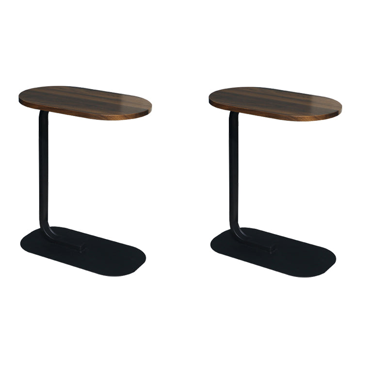 Modern Minimalist Wood Side End Table C Corner Table for Living Room