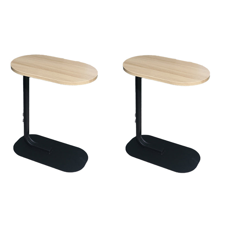 Modern Minimalist Wood Side End Table C Corner Table for Living Room