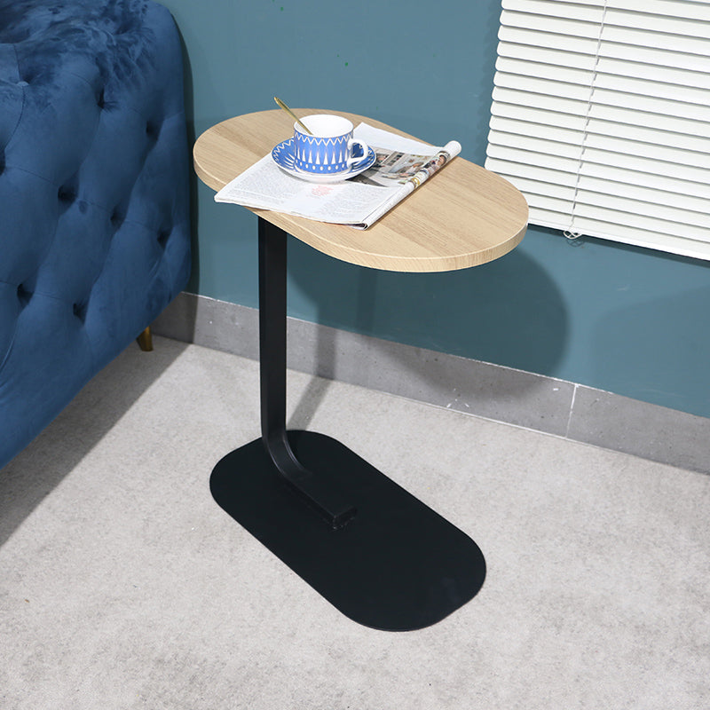 Modern Minimalist Wood Side End Table C Corner Table for Living Room