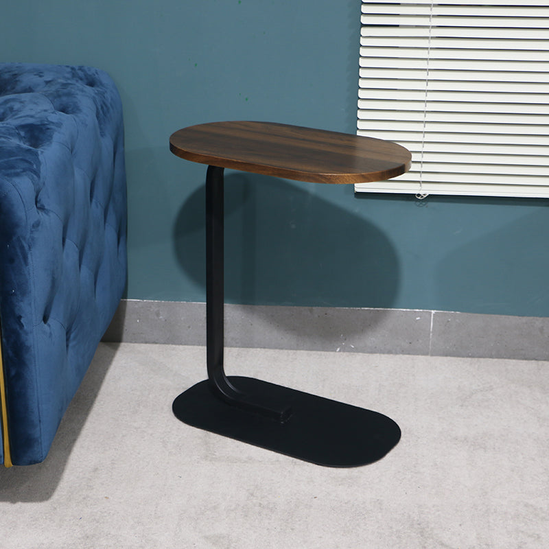 Modern Minimalist Wood Side End Table C Corner Table for Living Room