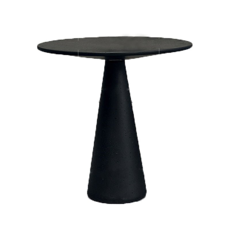 Round Pedestal Base Metal Table Medieval Modern Style Side Table