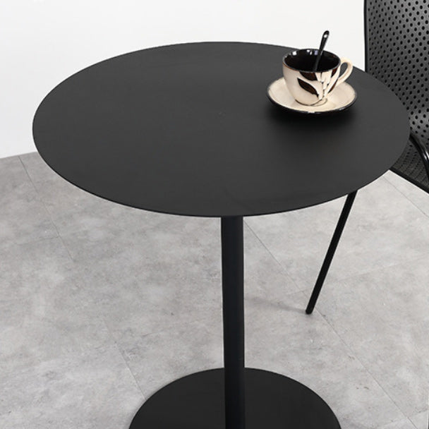 Medieval Modern Style Pedestal Base Round/square Metal Table Black Side Table
