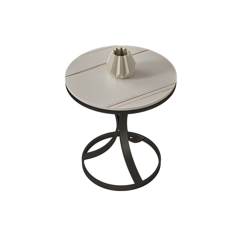 21.65" Tall Contemporary Style Side End Table Metal Frame Side Accent Table