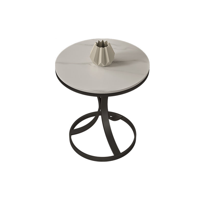 21.65" Tall Contemporary Style Side End Table Metal Frame Side Accent Table