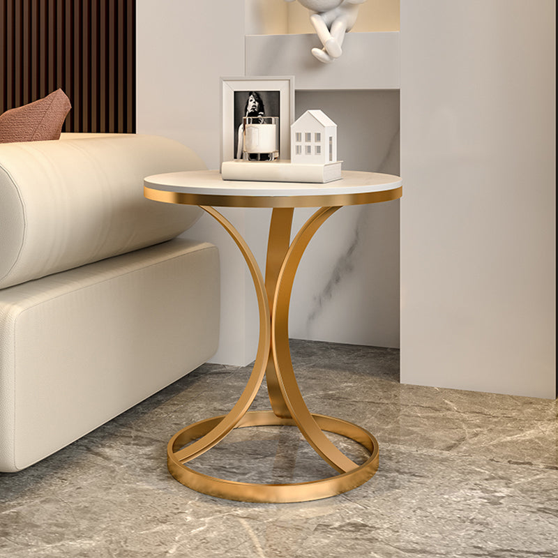 21.65" Tall Contemporary Style Side End Table Metal Frame Side Accent Table