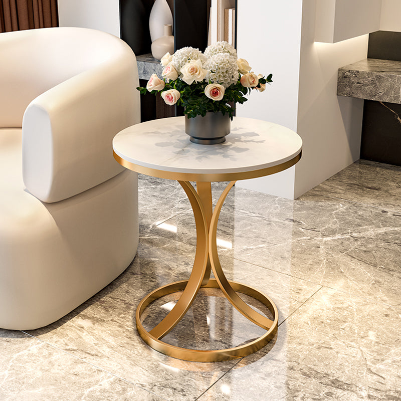 21.65" Tall Contemporary Style Side End Table Metal Frame Side Accent Table