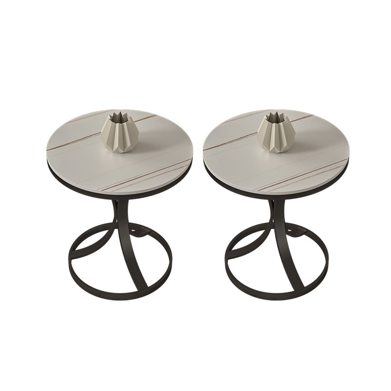 21.65" Tall Contemporary Style Side End Table Metal Frame Side Accent Table