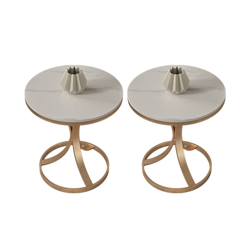 21.65" Tall Contemporary Style Side End Table Metal Frame Side Accent Table