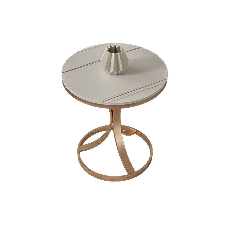 21.65" Tall Contemporary Style Side End Table Metal Frame Side Accent Table