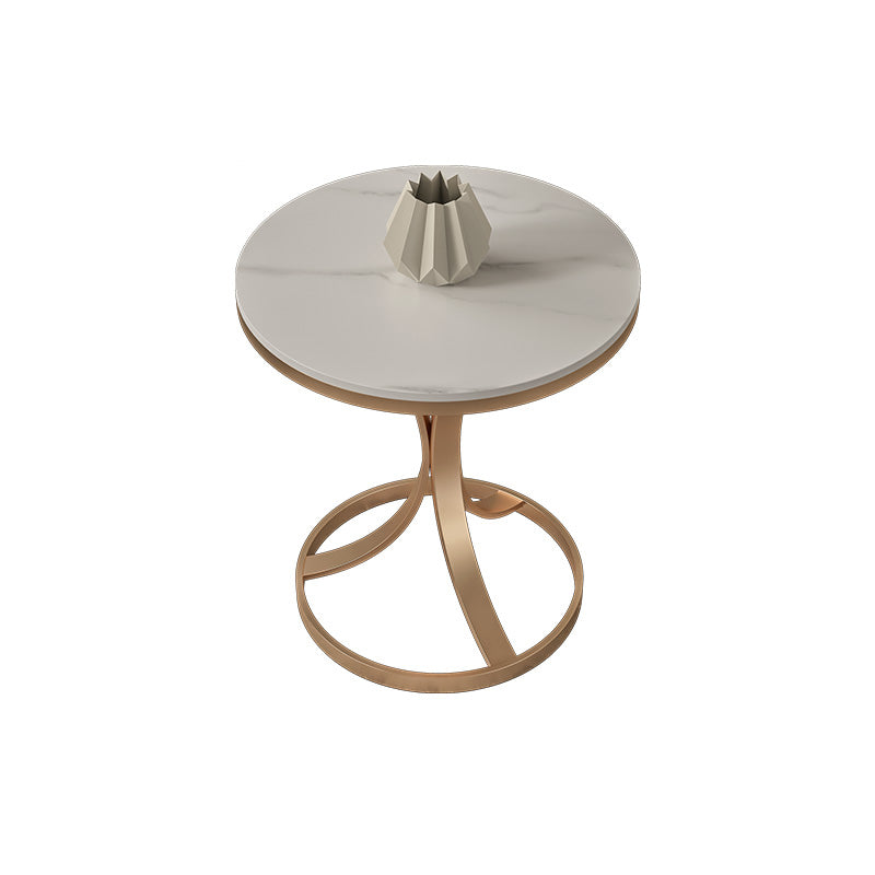 21.65" Tall Contemporary Style Side End Table Metal Frame Side Accent Table