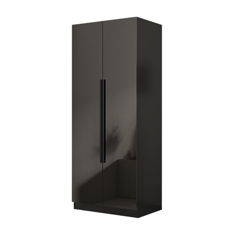 Modern Style Wardrobe Black Colour Glass Wardrobe Closet for Bedroom