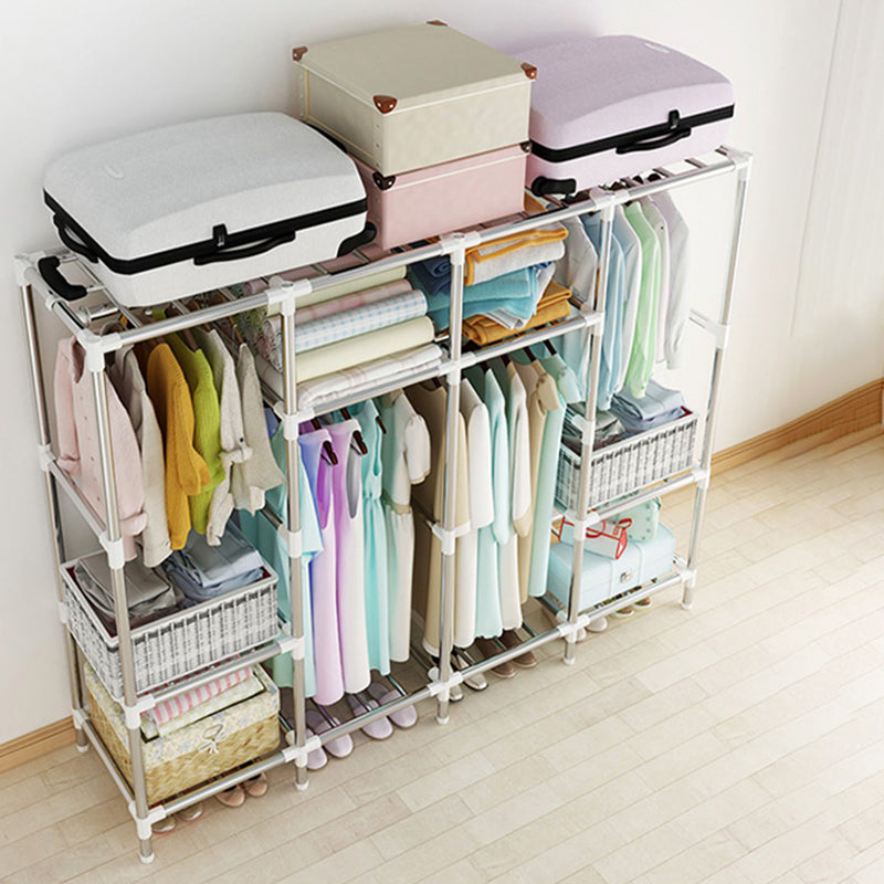 Modern Style Metal Wardrobe Bedroom Wardrobe Closet with Legs