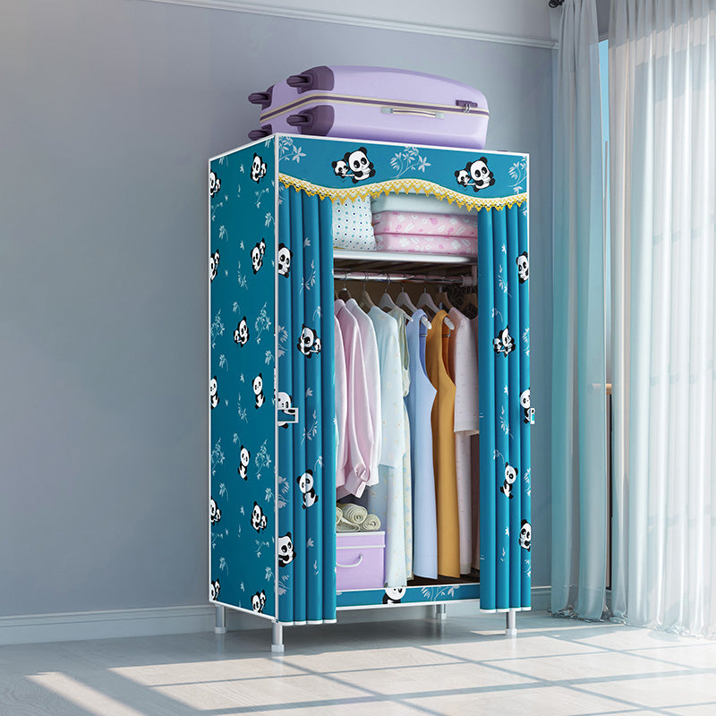Modern Style Metal Wardrobe Bedroom Wardrobe Closet with Legs