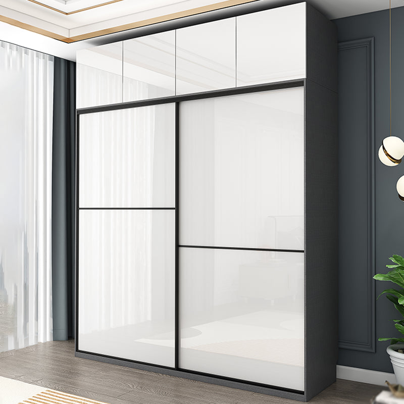 Modern Style Wardrobe White Color Wooden Wardrobe Closet for Home
