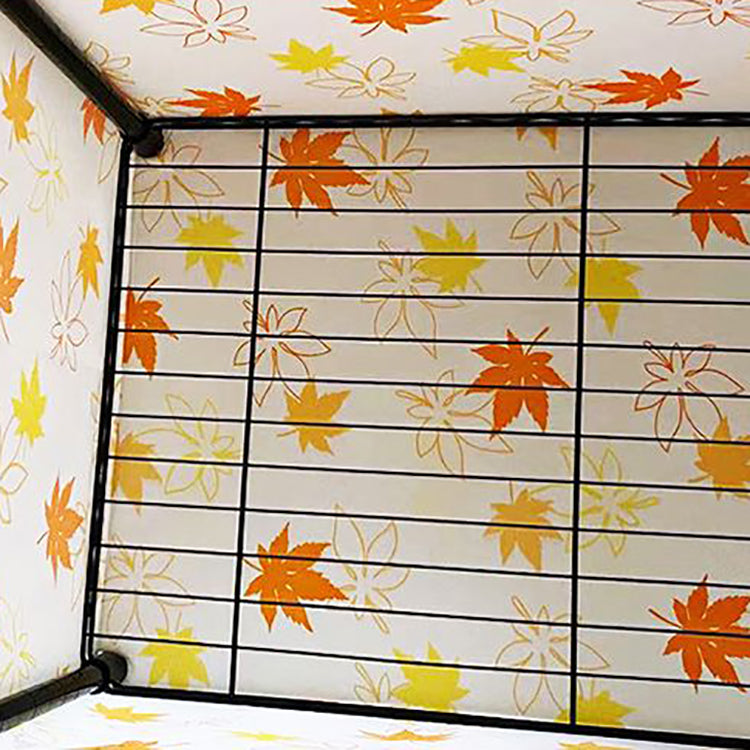 Modern Style Wardrobe Metal 2-Teir Adjustable Shelves Wardrobe Closet