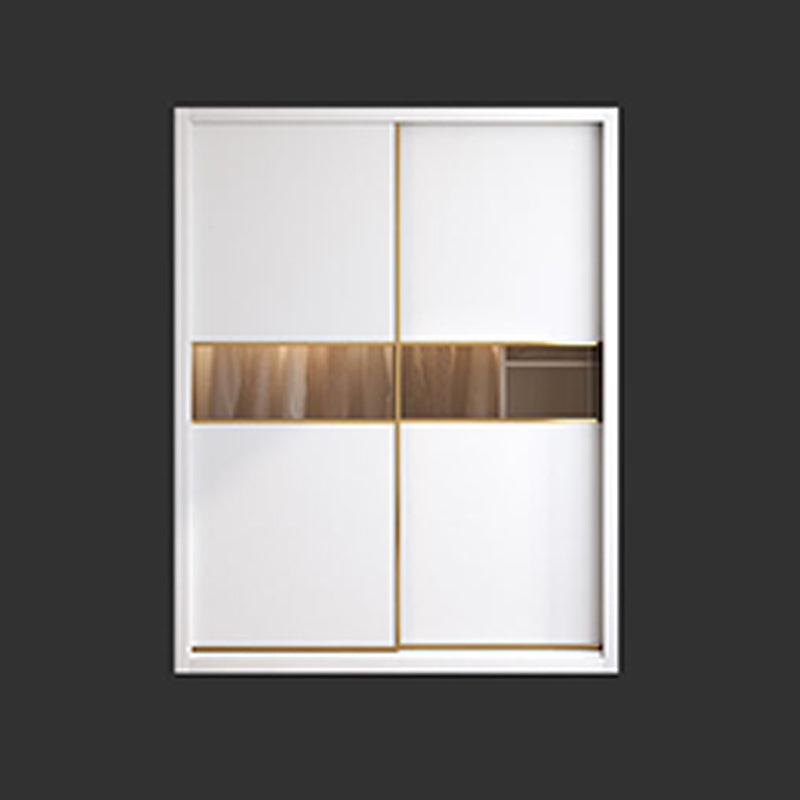 Contemporary Style Wooden Wardrobe Soft Close Door Wardrobe Closet with Drawer