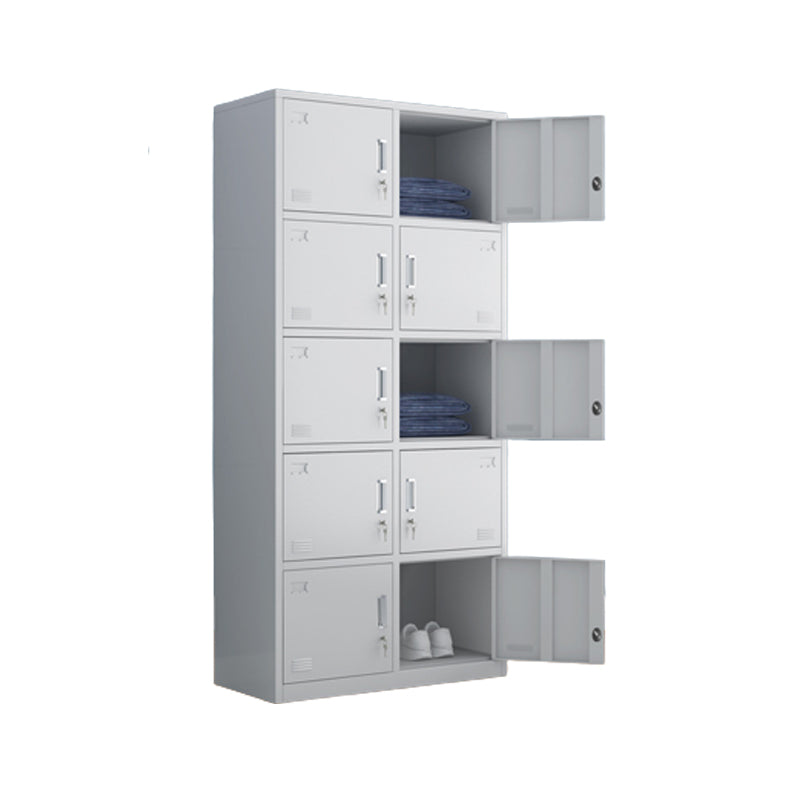 Contemporary Style Wardrobe Metal Wardrobe Closet with Doors