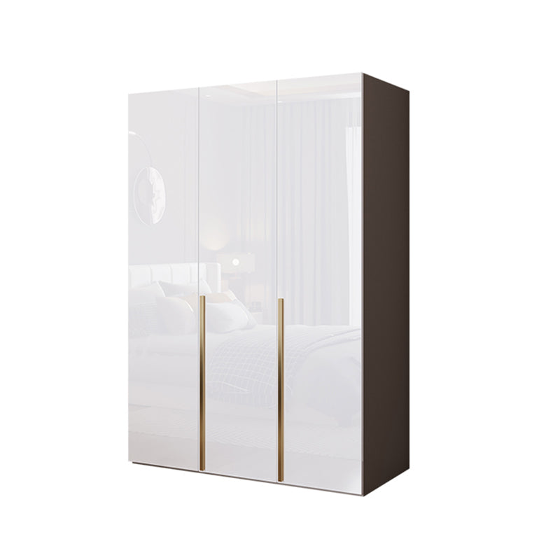 Contemporary Wooden Wardrobe White Colour Soft Close Door Wardrobe Closet