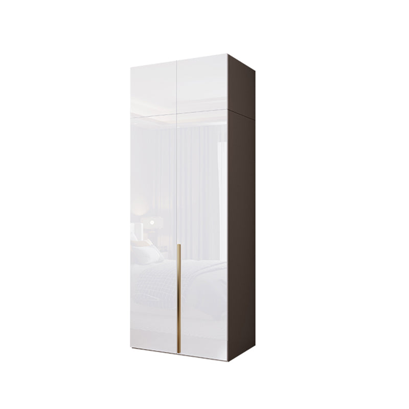 Contemporary Wooden Wardrobe White Colour Soft Close Door Wardrobe Closet