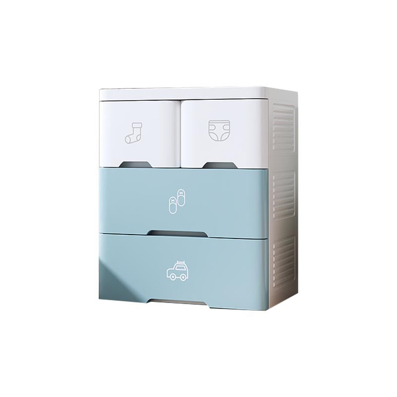 Plastic Storage Cabinet with Drawer Modern Wardrobe Armoire for Bedroom