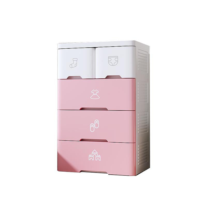 Plastic Storage Cabinet with Drawer Modern Wardrobe Armoire for Bedroom