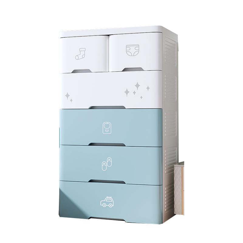 Plastic Storage Cabinet with Drawer Modern Wardrobe Armoire for Bedroom