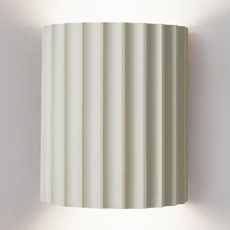 Cylinder Shape Wall Lighting Modern Style Resin 1 Lights Sconce Lamp for Bedroom