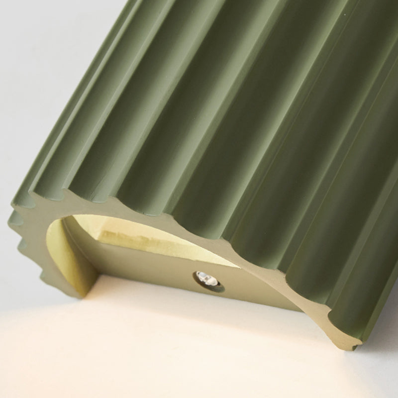 Cylinder Shape Wall Lighting Modern Style Resin 1 Lights Sconce Lamp for Bedroom