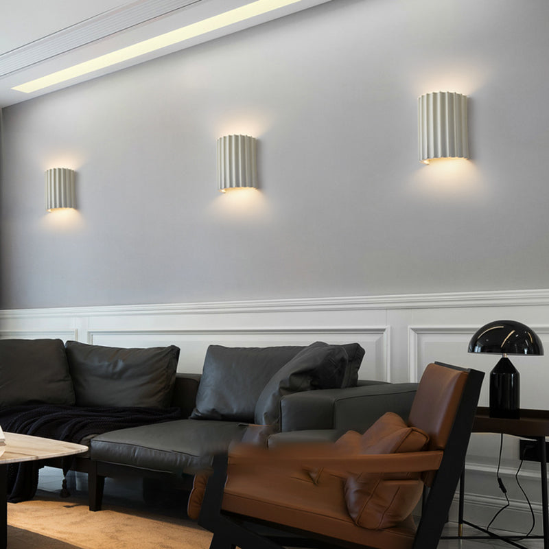 Cylinder Shape Wall Lighting Modern Style Resin 1 Lights Sconce Lamp for Bedroom