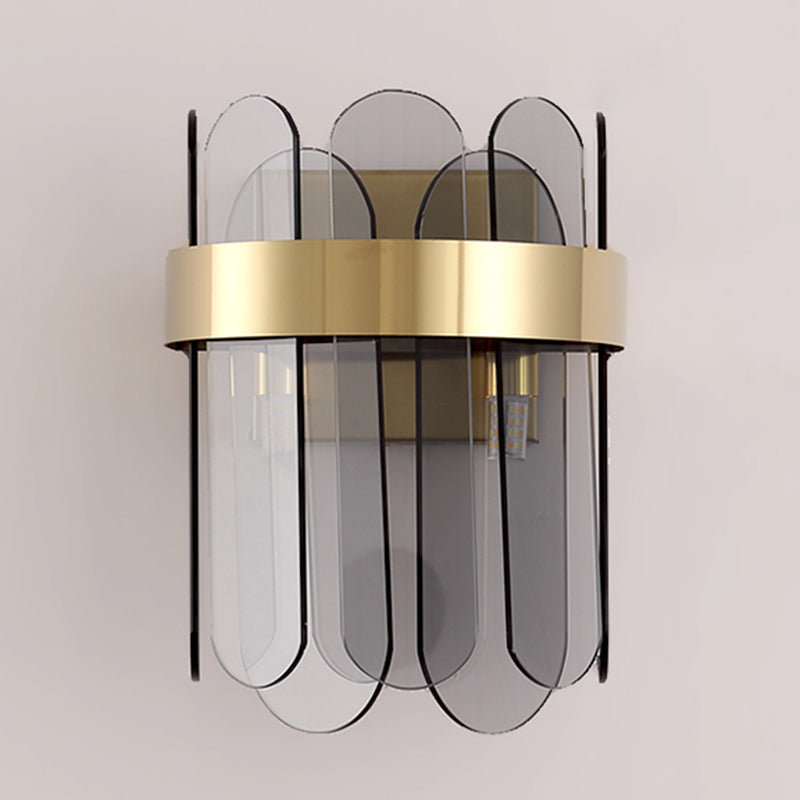 Geometric Sconce Light Fixtures Modern Style Glass 2 Lights Sconce Lights for Living Room Bedroom