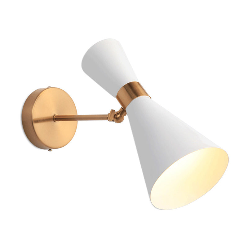 Geometric Shade 2-Lights Metal Reading Wall Lighting Modern Style Wall Mounted Lighting