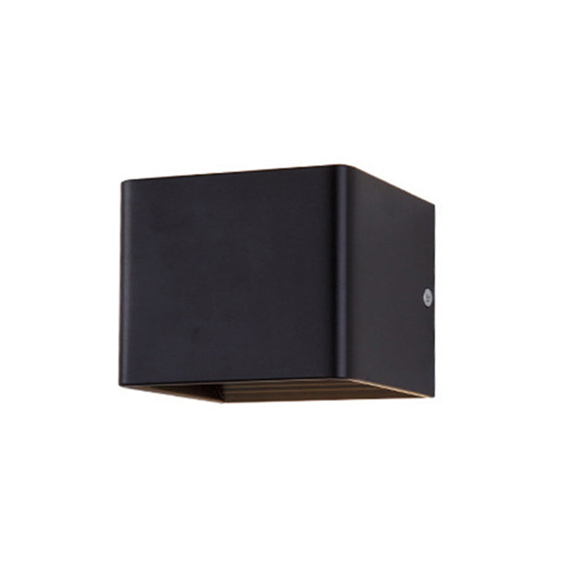Square Shade 2 Lights Metal Wall Lighting Modern Style Wall Light Fixtures