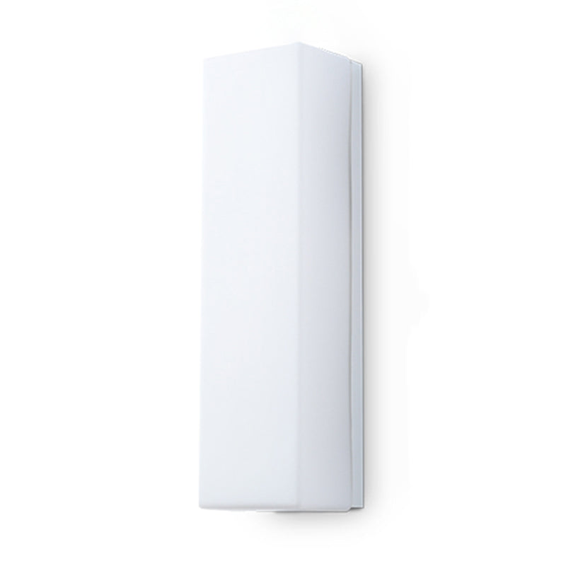 Glass Rectangular Wall Sconce Lights Modern Style 2 Lights Wall Mounted Lamps in White