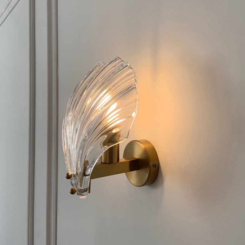 Glass Geometric Wall Sconce Lights Modern Style 1 Light Wall Mounted Lamps