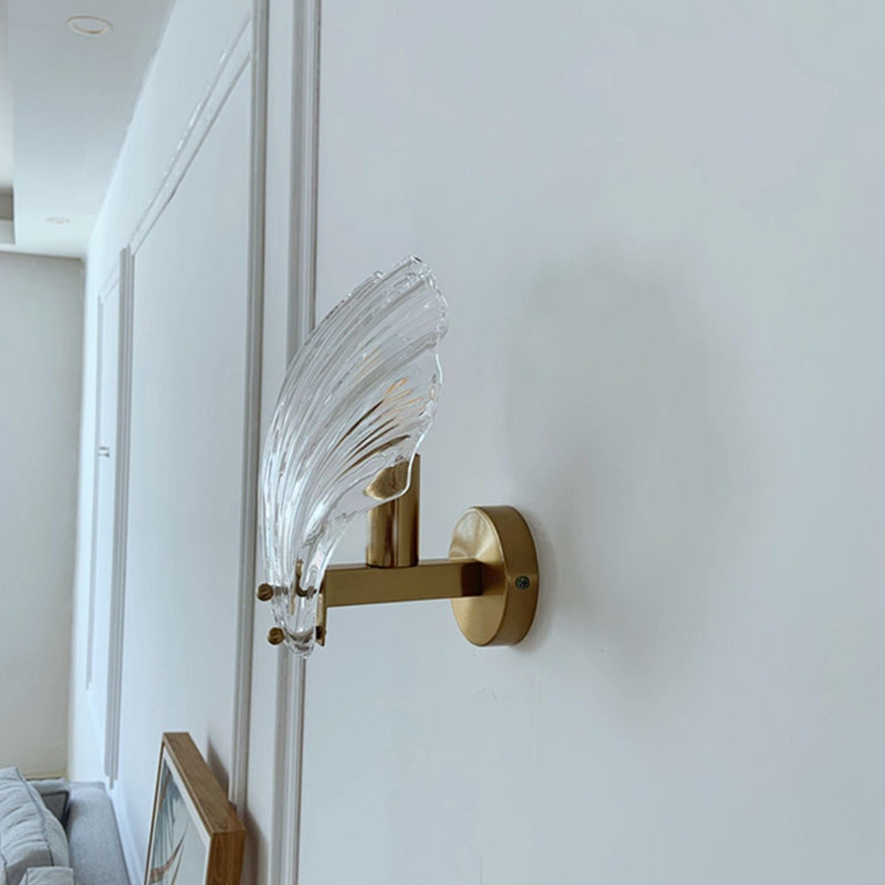 Glass Geometric Wall Sconce Lights Modern Style 1 Light Wall Mounted Lamps