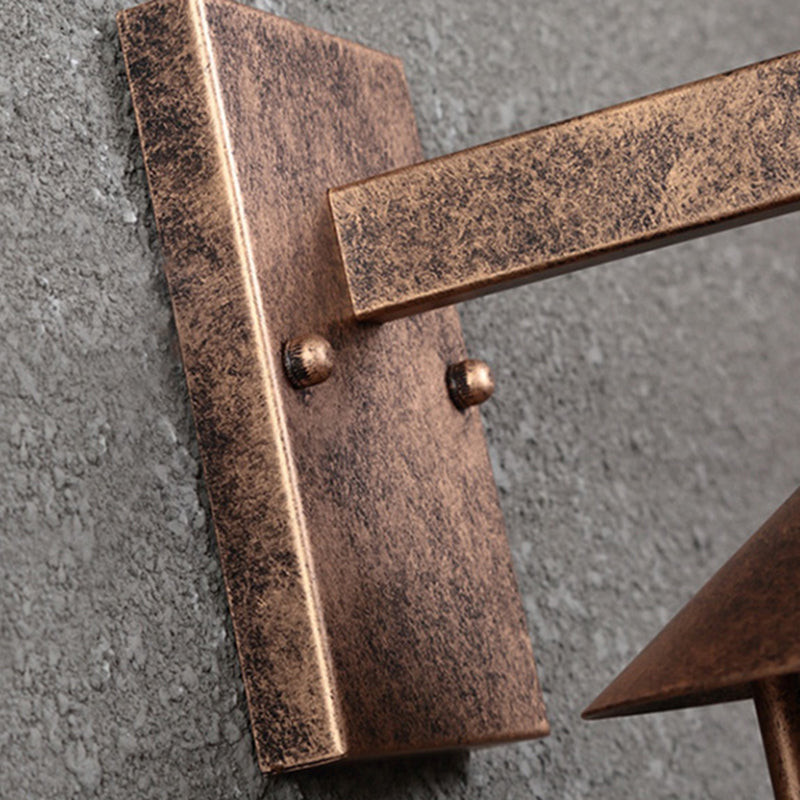 Metal Tapered Wall Sconce Lights Industrial Style 1 Light Wall Mounted Lamps