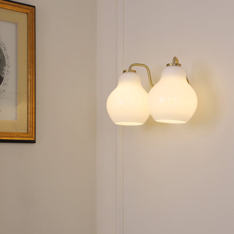 Glass Geometric Wall Sconce Lights Modern Style Multi Lights Wall Mounted Lamps