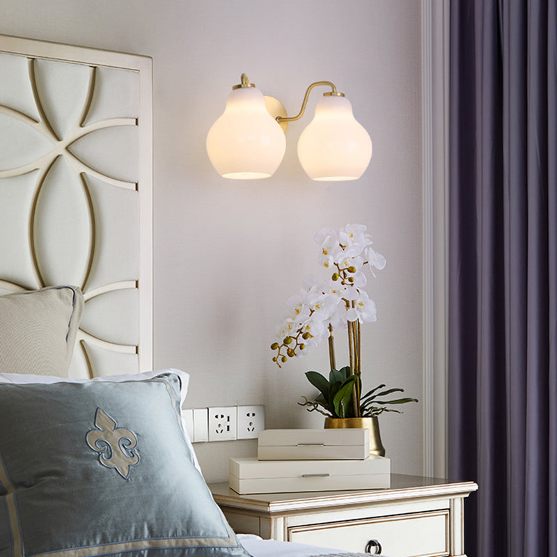 Glass Geometric Wall Sconce Lights Modern Style Multi Lights Wall Mounted Lamps