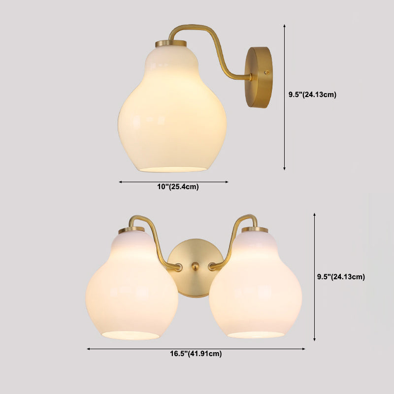 Glass Geometric Wall Sconce Lights Modern Style Multi Lights Wall Mounted Lamps