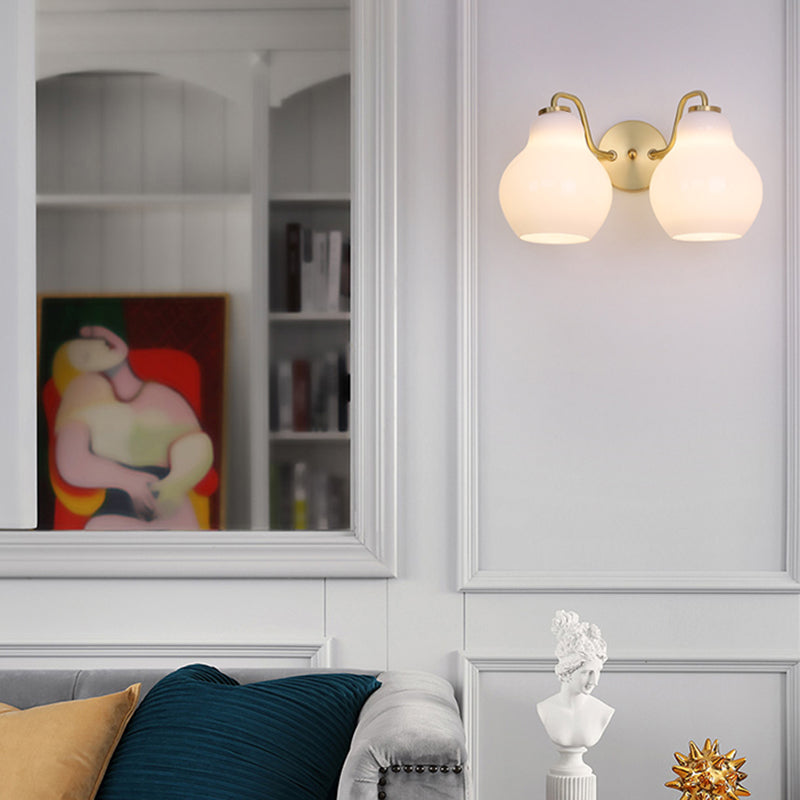 Glass Geometric Wall Sconce Lights Modern Style Multi Lights Wall Mounted Lamps