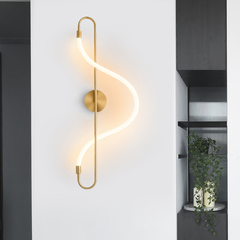Nordic Wall Mount Lamp Modern Style Strip Shape Wall Sconce Light for Living Room