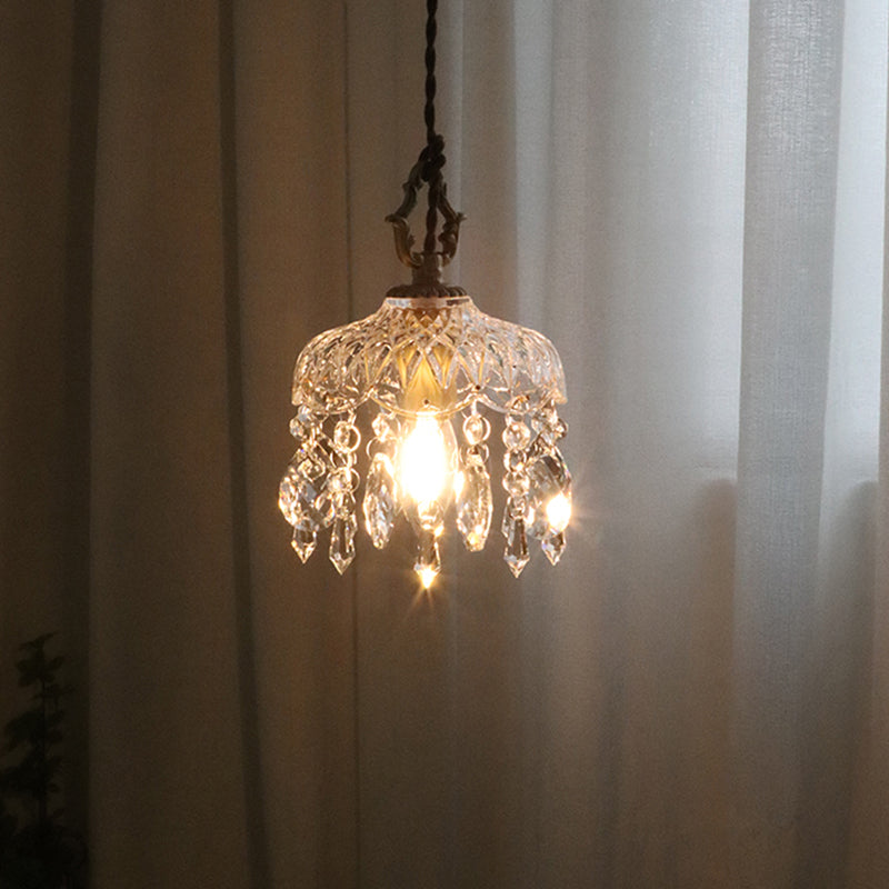 Crystal Raindrop Wall Sconce Lights Modern Style 1 Light Wall Mounted Lamps