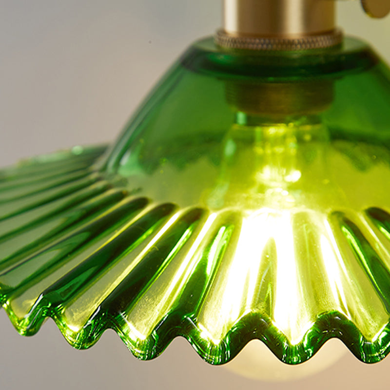 1 Light Geometric Wall Mounted Light Fixture Industrial Style Glass Wall Sconce Lights