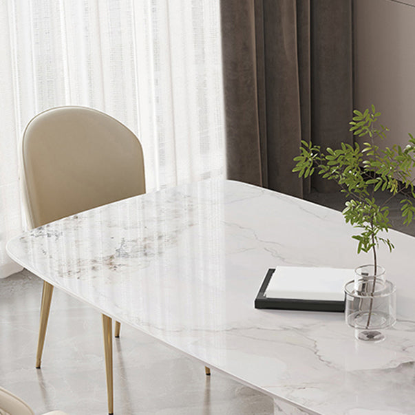 Modern Dining Furniture Set 1/4/5/7 Pcs Sintered Stone Dining Table with Chairs