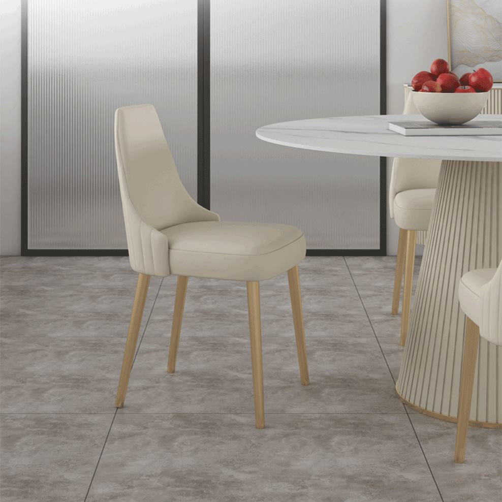 Modern Round Sintered Stone Table Set 1/2/5 Pieces Dining Set