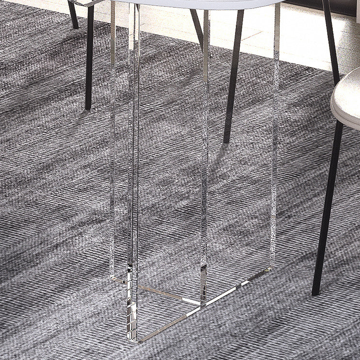 Contemporary Dining Set 1/2/4/5/6/7 Pcs Rectangle Dining Table with Windsor Chairs