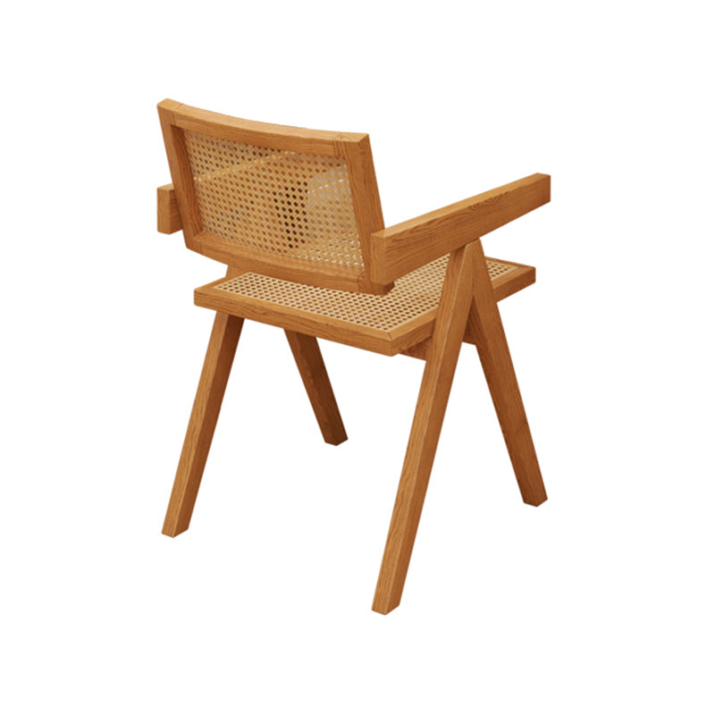 Modern Dining Set 1/2/4/5 Pcs Solid Wood Dining Table and Armless Chairs